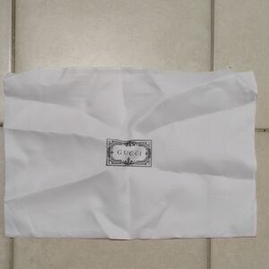 Gucci White Fabric Bag with Logo